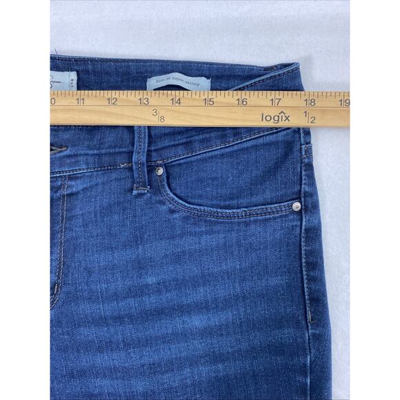 Jessica Simpson Jeans Womens Size 14W Kiss Me Super Skinny Dark Wash Denim - Picture 9 of 13